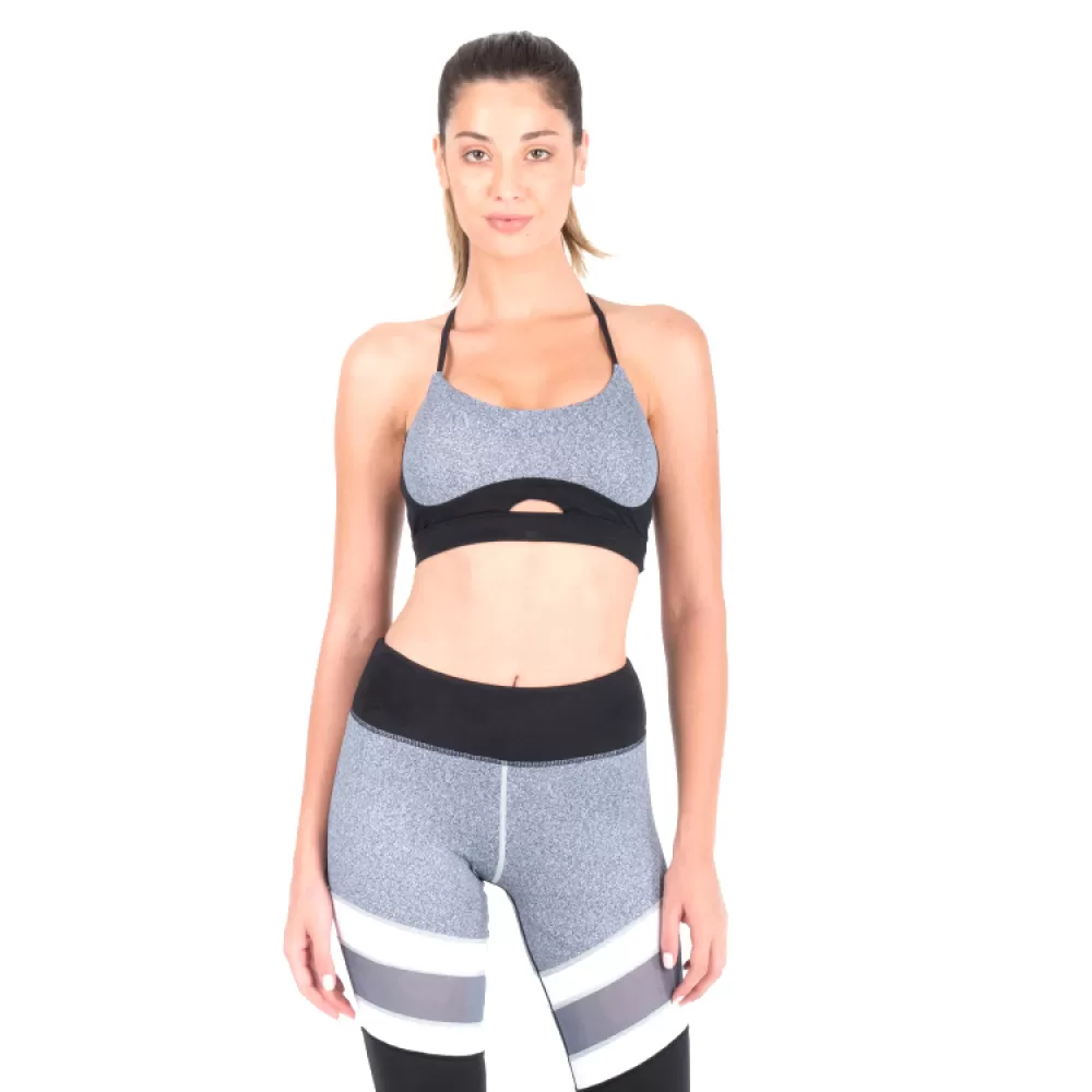 Energize top in heather grey